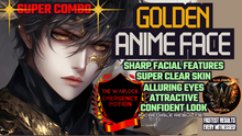 Load image into Gallery viewer, Golden Anime Face *SUPER COMBO* (Sharp Facial Features etc)
