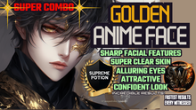 Load image into Gallery viewer, Golden Anime Face *SUPER COMBO* (Sharp Facial Features etc)