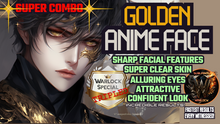 Load image into Gallery viewer, Golden Anime Face *SUPER COMBO* (Sharp Facial Features etc)