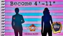 Load image into Gallery viewer, Become 4'-11" Tall (Get Shorter or Taller - Subliminal Hypnosis Binaural Beat Monaural Beat Frequency Meditation Potion - Subliminal Warlock