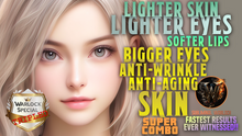 Load image into Gallery viewer, Lighter Skin, Lighter Eyes, Softer Lips, Bigger Eyes, Anti-Wrinkle, Anti-Aging Skin (SUPER COMBO)
