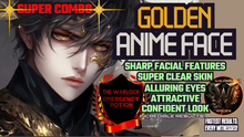 Load image into Gallery viewer, Golden Anime Face *SUPER COMBO* (Sharp Facial Features etc)

